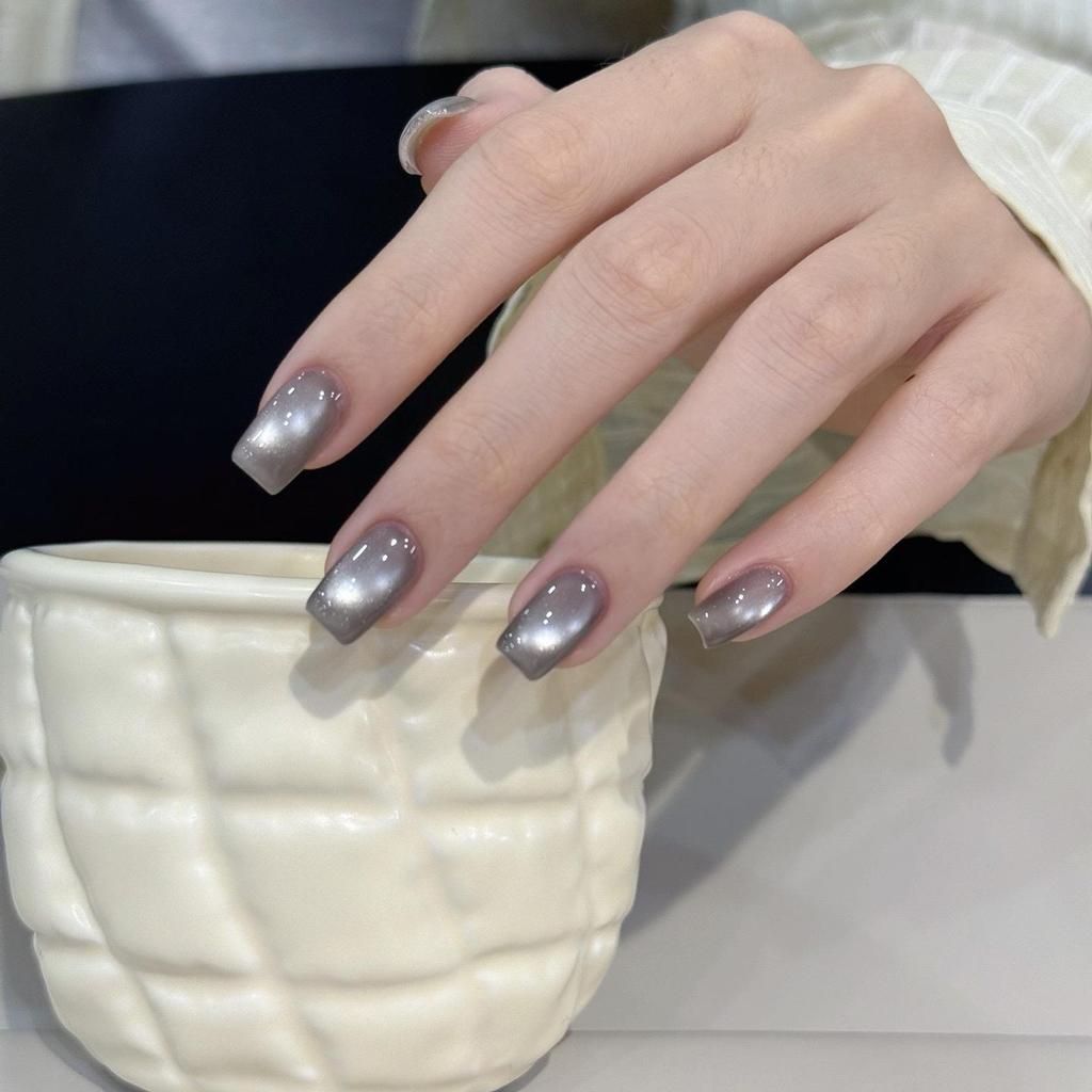 President Hua Little Black Bottle Leveling Gel: Satin Porcelain White Cat Eye & Crystal Whitening Gel Polish, 60 Colors