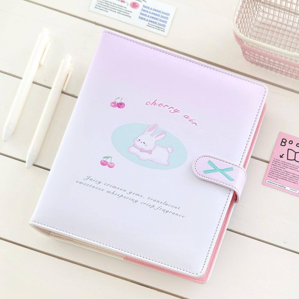 Cute Wide A5 Leather Card Album,Magnetic Idol Photocard Holder for K-Pop Photocards, Instax Mini, and 4x6 Postcards Collection