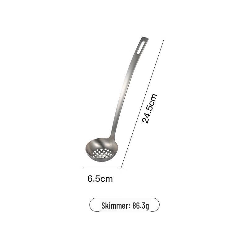 

304 Stainless Steel Soup Ladle & Slotted Spoon Set