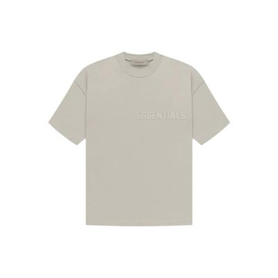 Essentials Essentials Short Sleeve Tee With Silicone Logo Print Men Tops Seal-Grey FOG-SS23-059