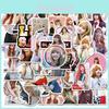 Canlı 50 adet Blackpink Lisa Çıkartma Koleksiyonu Özelleştirilmiş Kendin Yap Dekor Projeleri İçin