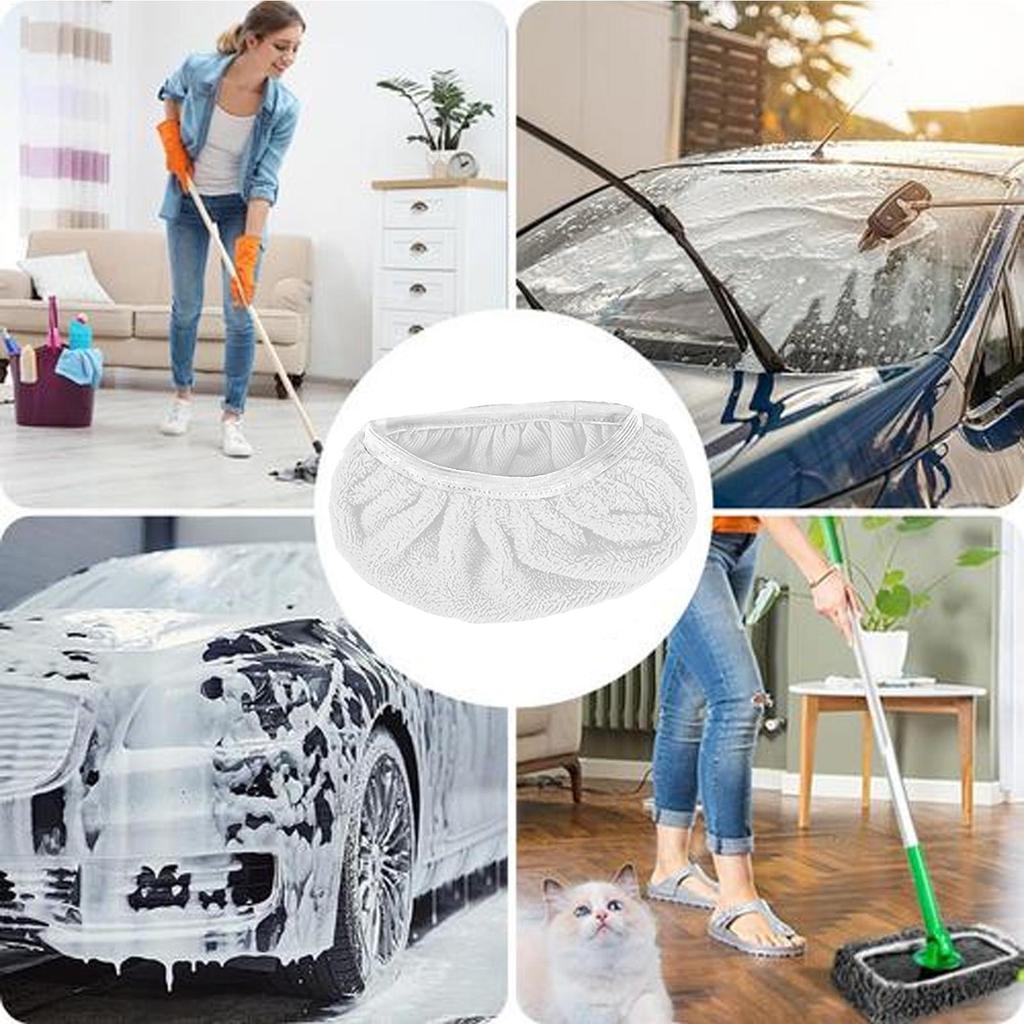 Bodenreinigungs-Nachfüllpads Kehrtücher Wischmopp-Kopf-Ersatzbezug Nass-Flachmop-Abdeckung Kehrwischmopp-Pads Bezüge für Zuhause
