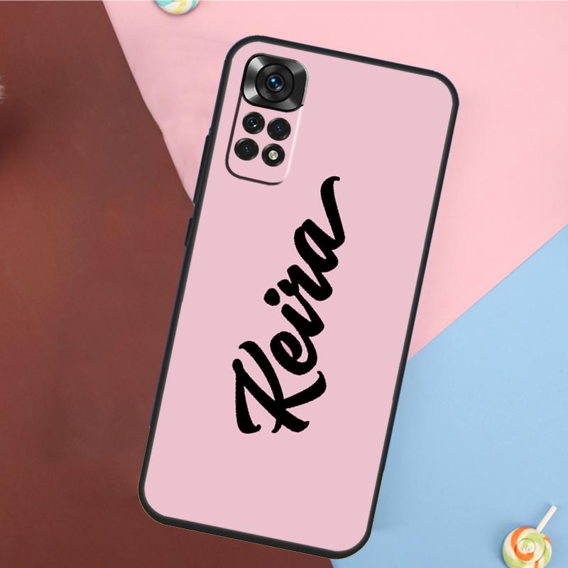 Custom Name Personlized Signature Case For Redmi Note 12 Pro 8 9 10 11 Pro Note 9S 10S 11S 8T Redmi 10 12C 9C 10A 10C Cover