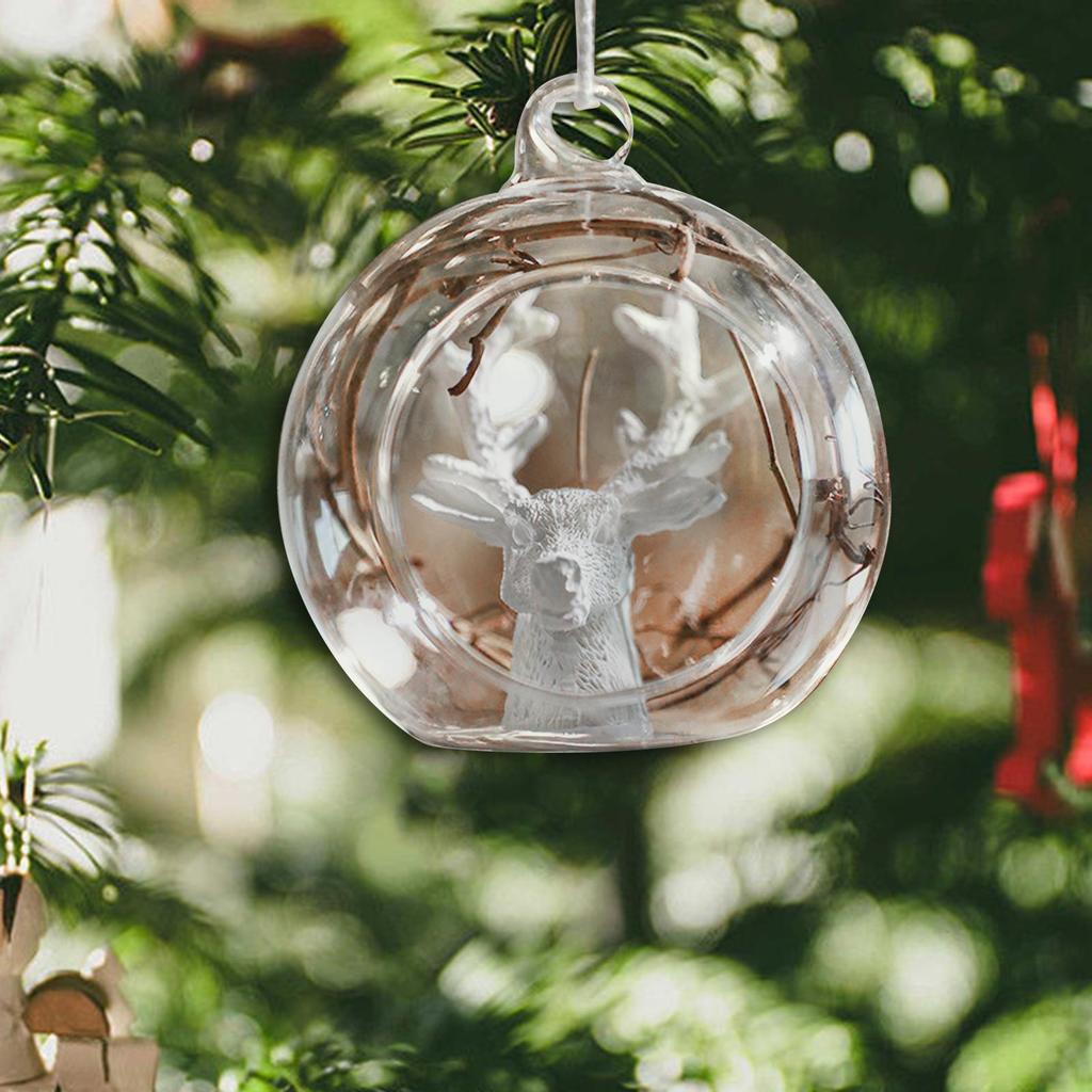 Christmas Hanging Pendant, Ball Decoration, Christmas Clear Glass Ball for New