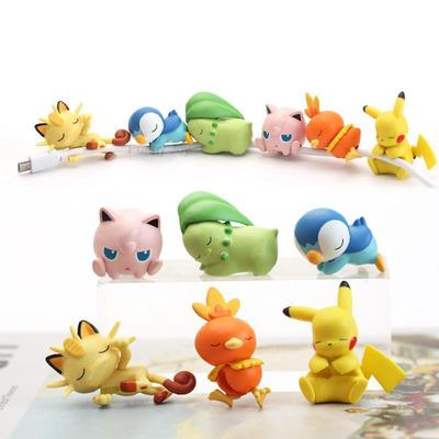 Figurină Pokemon Anime Fierbinte Carcasă de Protecție USB Mușcător de Cablu Pikachu Cana Păpuși Eevee Accesorii Recuzită Cosplay Jucărie Cadou