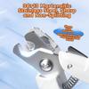 With LED Pet Nail Clipper Splash Guard High Hardness Dog Toenail Trimmer Labor-saving Spring Design Pet Nail Cutter