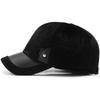 Winter Middle-Aged And Elderly Cap Hat Men'S Fashion Outdoor Baseball Cap Imitation Mink Thickened Thermal Ear Cap