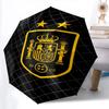 Spain Art pattern, automatic folding umbrella, portable and foldable design, 8 ribs, a Christmas or birthday gift.