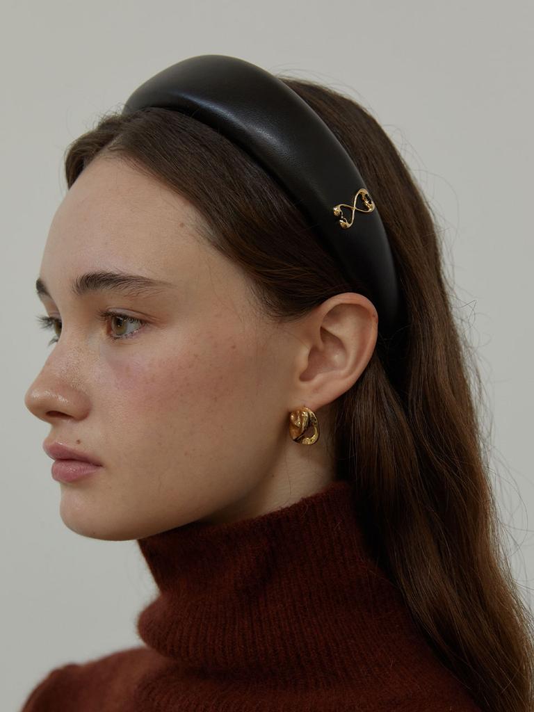 Love Me Monster Mont Padding Leather Headband L (L243Mha010)