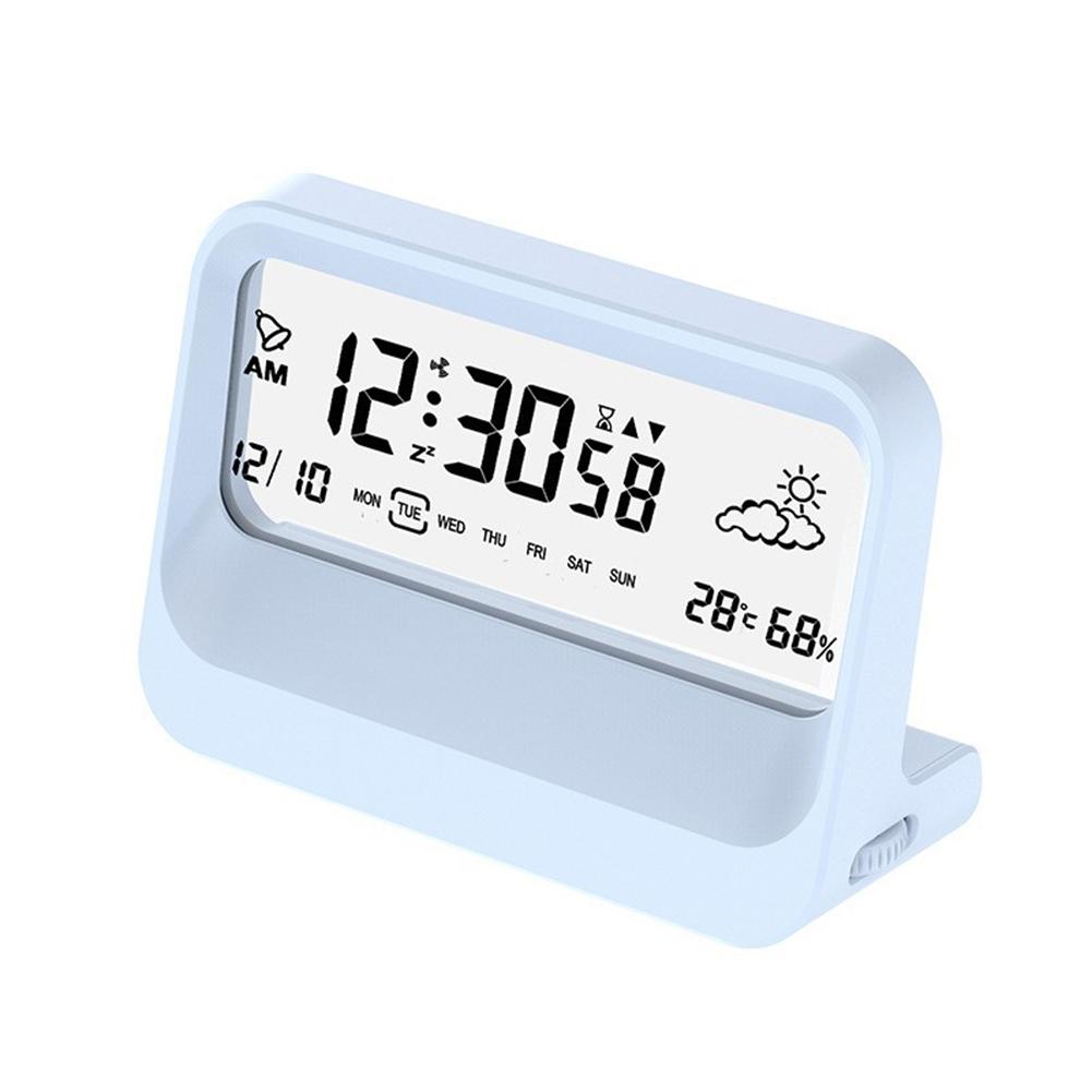 13*5*9cm Digital Alarm Clock Snooze Functionality Portable Alarm Clock Minimalist Clock Room Temperature Display