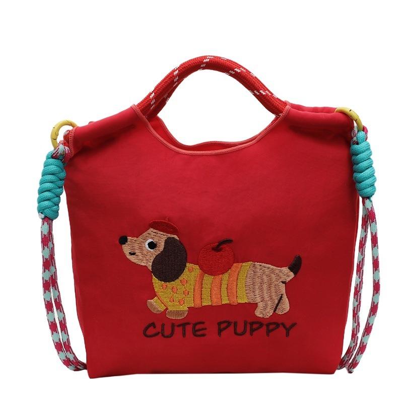 Bestickte Bucket Bag Handytasche Pendeln Einzelschulter Umhängetasche