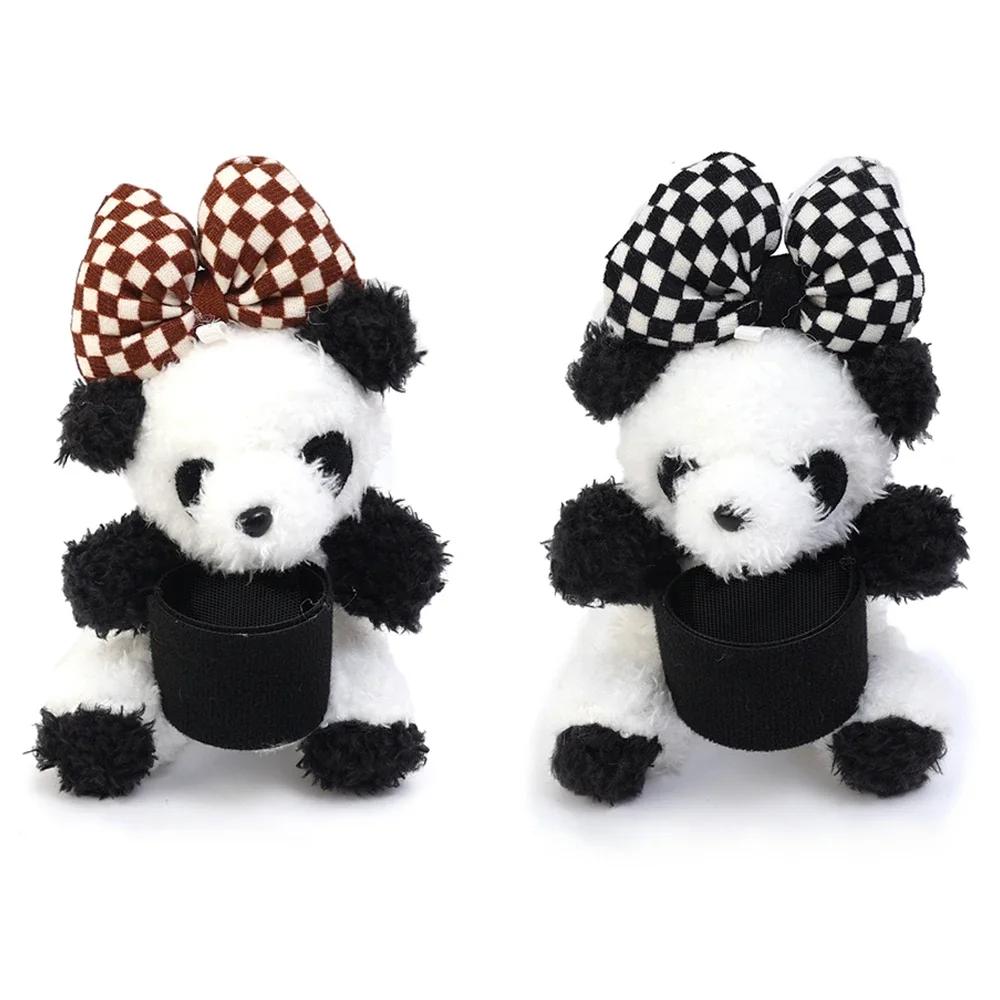 Auto Schalthebel Riemen Deko Ornamente Lenkrad Dekoration Blinker Scheibenwischer Ganghalter Dekorative Panda Puppe