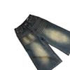 Sommer 2025 Damen High-Waist Retro Weitbeinige Jeans