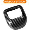 NEW Carbon Fiber Car Gear Shift Knob Cover Trim 1Pcs For Qashqai  ABS