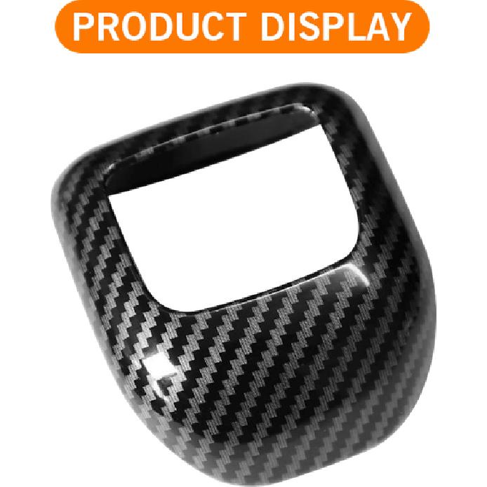 NEW Carbon Fiber Car Gear Shift Knob Cover Trim 1Pcs For Qashqai  ABS