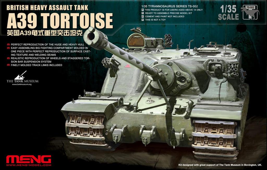 Meng Model 1/35 British Army Heavy Assault Tank A39 Tortoise Plastic Model MTS002