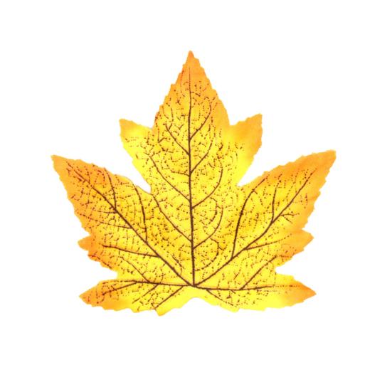 50 Stück künstliche lebensechte Ahornblätter für Hochzeit, Halloween, Party, Scrapbook-Dekor