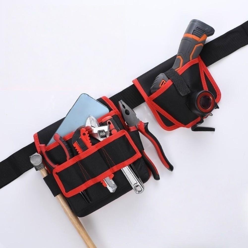 360 Rotating Electrician Tool Bag Adjustable Tools Storage Bag Waist Belt Pouch Electrician