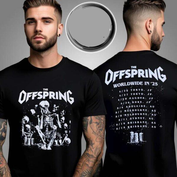 The Offspring Supercharged Worldwide Tour In’25 2026 Japan Australia Tour Tee XXXL
