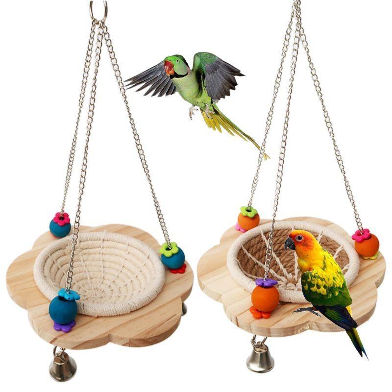  Parakeet Nest Parrot Breeding Bed Hatching Bed Swing Hammock for Finch Canary