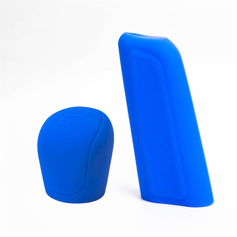 Car Gear Shift Knob Cover Handbrake Silicone Non Slip Grip Handle Case Automobiles Gear Shift Collars Car Interior Accessories