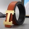 Klassieke Herenleren Riem, Business Casual Tailleband, Letter Trendy Mode Veelzijdige Gesp Riem, Vakantiecadeau