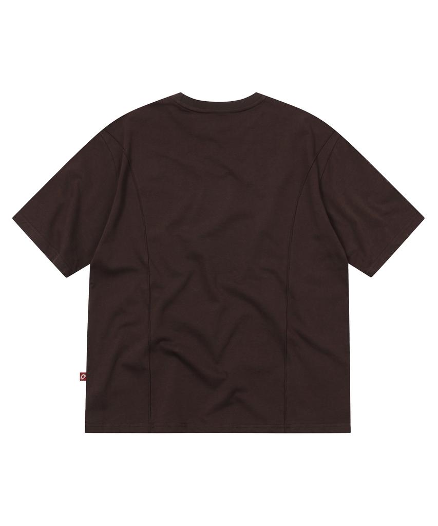 S'EST Starline Cut-Out T-Shirts Brown