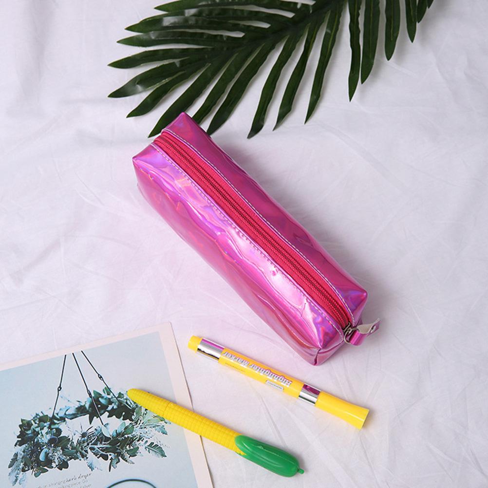 Gold Pencil Case Glitter Pen Bag Pouch Flexible Exquisite Craftsmanship Student Travel Gift Pencil Case