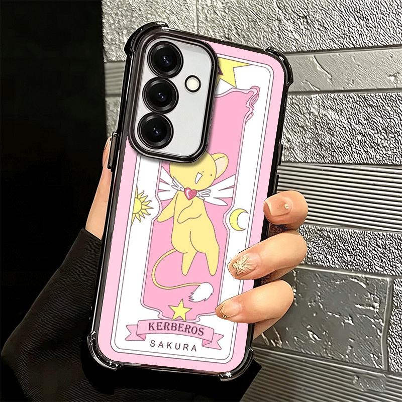 Cardcaptor Sakura Cute Girl Plating Phone Case For Samsung A17 A07 A37 A57 A16 A56 A15 A55 A14 A54 A13 A53 A26 A36 A25 A35 A24 A