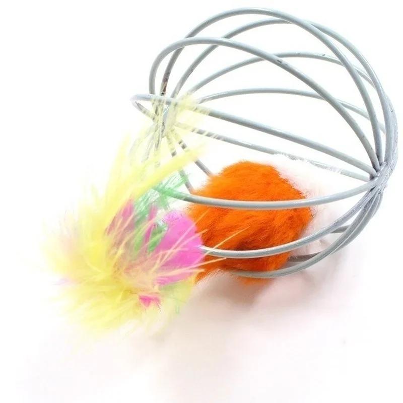 1 Pcs Cage Rat Happy Cat Toy Plush Simulation Color Mouse Fun Cat Ball Fun Cat Fun Fun Pet Supplies
