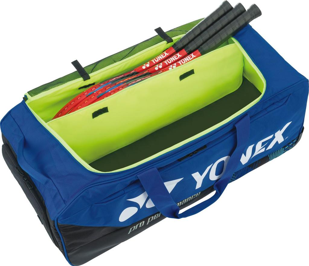 Tennis-Badminton-Schlägertasche, Caster Bag, bietet Platz für 3 Schläger, Kobaltblau [YONEX]