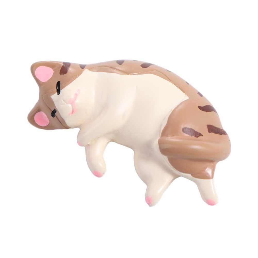 

Resin Simulated Cat Fridge Ornaments Cute Lazy Cat Miniatures Cat Resin Accessories Car 4