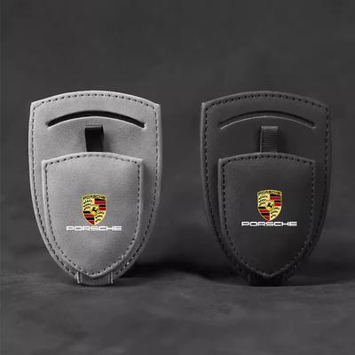 Car Sun Visor Glasses Clip Card Storage Holder For Panamera Cayenne Taycan Boxster 911 Carrera-GT 928 944 918-Spyder 718