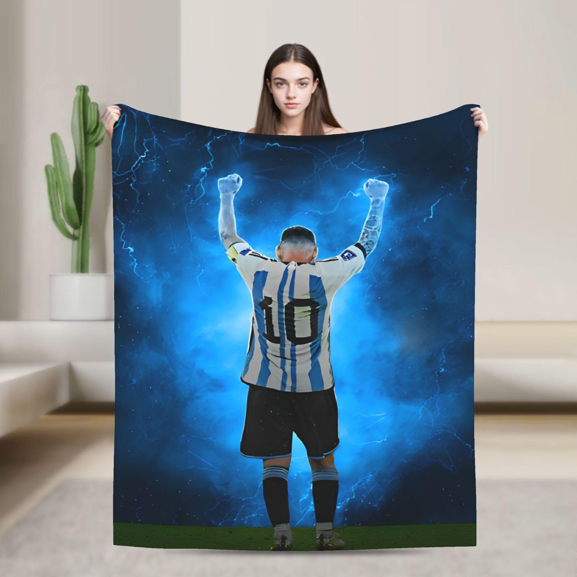 

Number 10 Lionel Football Blankets Messied Wool Awesome Soft Throw Blanket for Home All Season 200x150cm 80x60in