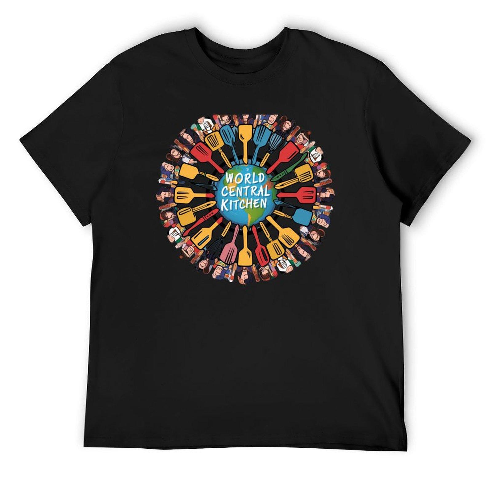 

World Central Kitchen T-Shirt man t shirt Blouse shirts graphic tees plain black t shirts men 4XL