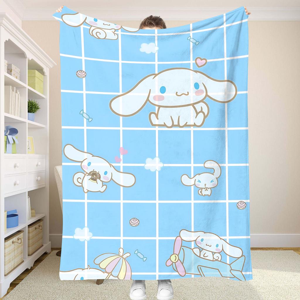 Fluffy Soft Blankets and C-Cinnamorol Picnic Blanket Summer Comforter Throw Blankets & Throws Home and Decoration Bedding Set