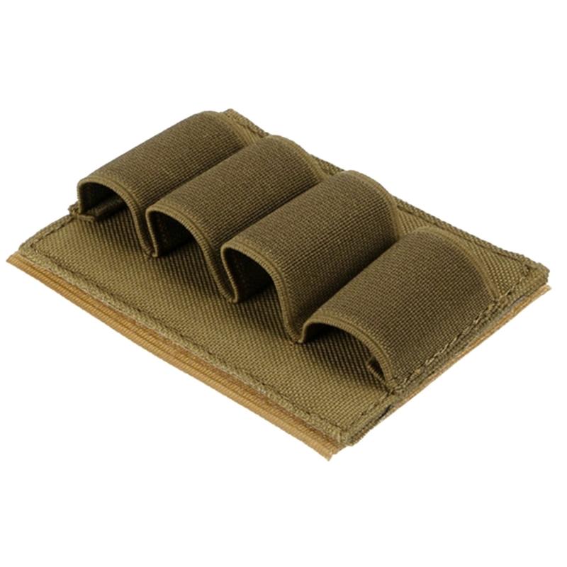 Battery Holder Elastic Storage Bag Hook and Loop Tactical-Bullet for Shell Holder Bag for Flashlight Shotgun Shells