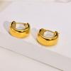 Women Dainty Hoop Huggie Earrings, Anti Allergy Stainless Steel Stud Earrings, Chic Birthday Party Fashion Jewelry To Mom Girls