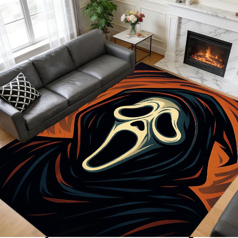 Crystal Velvet Rug Soft Non Slip Indoor Floor Mat Home DecorScream Ghostface