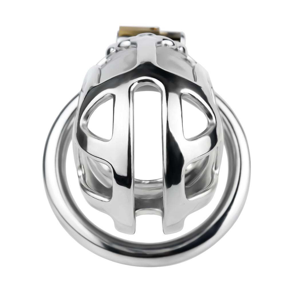 LEZEE Hollow Out Cock Cages Male Chastity Cage With Urethral Hole Metal Penis Lock Bondage Chastity Lock Sex Toys For Men
