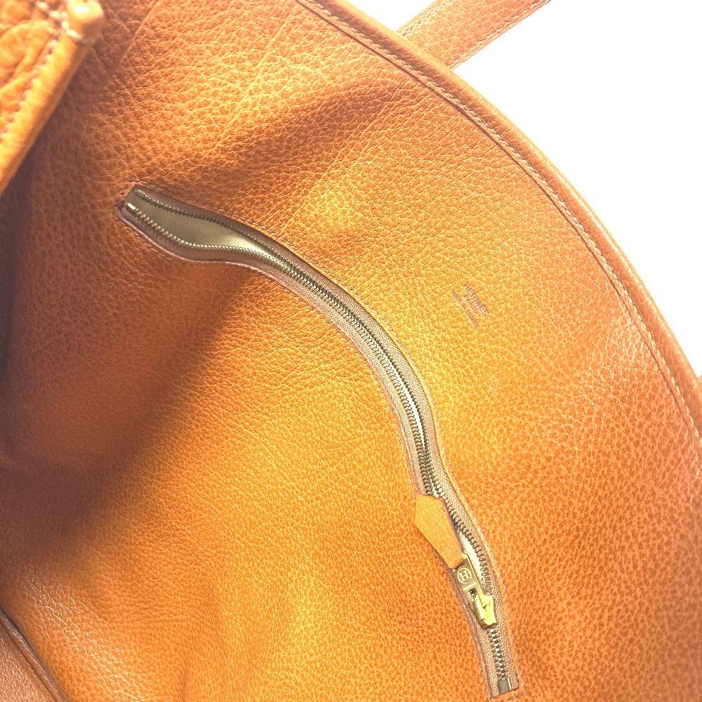 HERMES gallop Shoulder Bag, Vertical, Shoulder Bag Tote Bag Leather Gold Brown