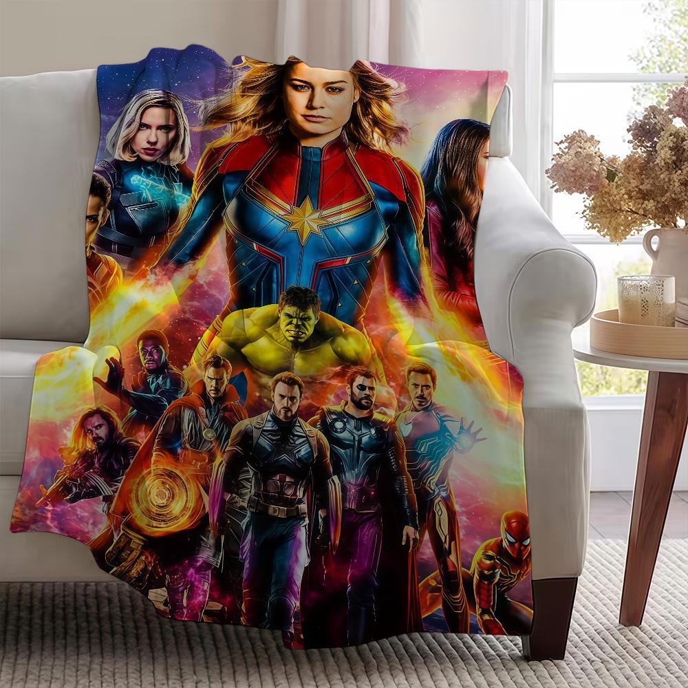 Blanket Throw Super Cosy Plush Living A-Avengers-ES Room Sofa Couch E-EndgameS-ES Childish Birthday Gifts