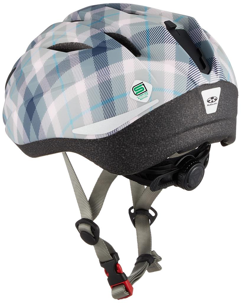 OGK KABUTO Bicycle Helmet for Children Matte Grace Check Navy for Children SG Certified BRIGHT-J1 (Head Circumference 55-57cm)