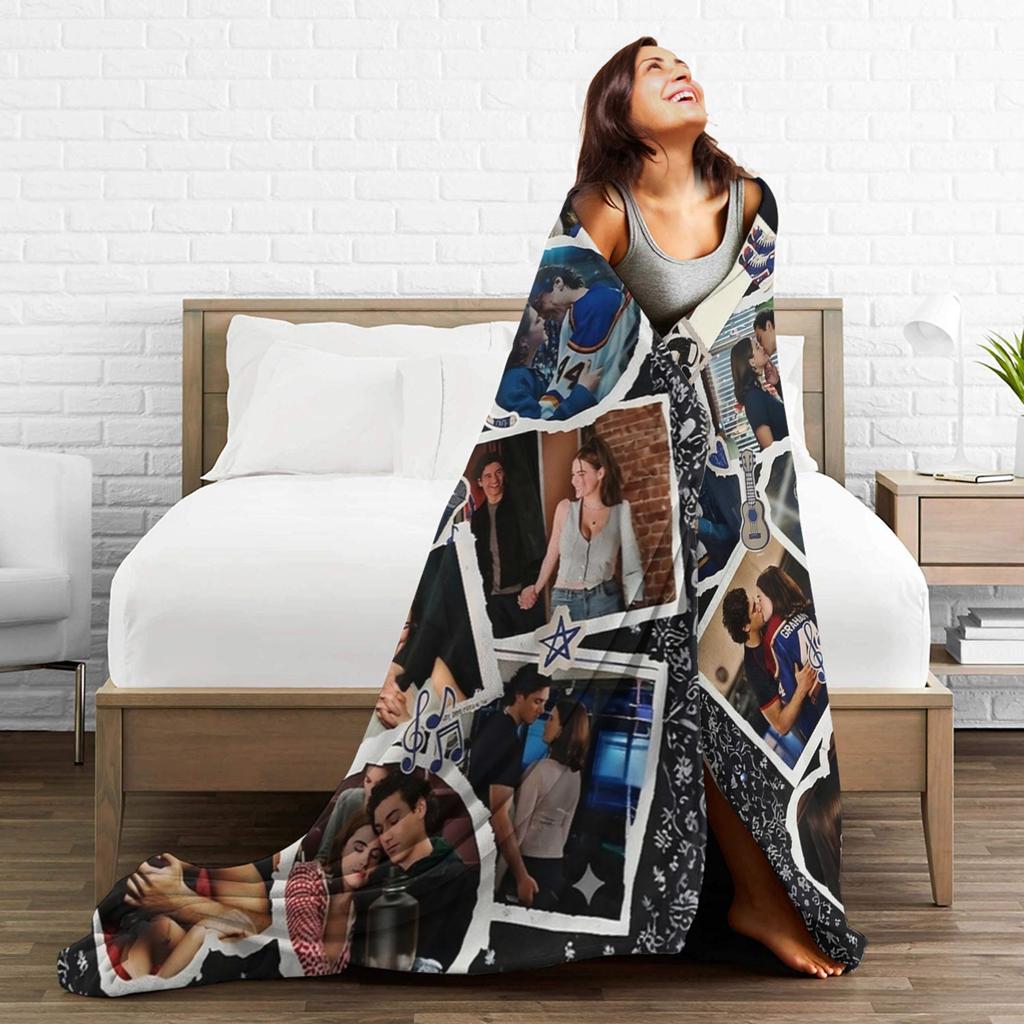Off Campus Hannah and Garrett  Blanket Cover  Flannel Throw Blanket Bedding Couch Decoration Soft Warm Bedsprea,