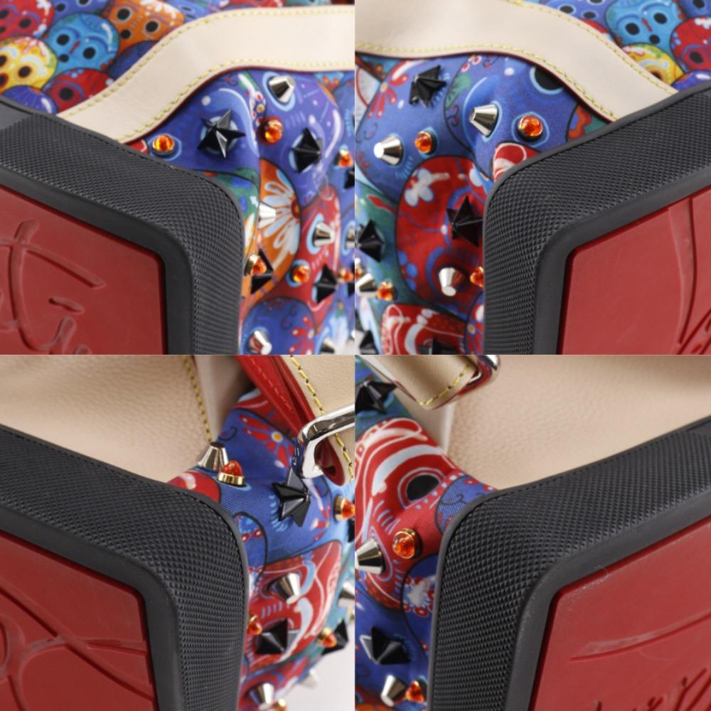 Christian Louboutin Zaino Funk Explorer Funk Zaino Zaino Daypack Borchie Messicane multicolore Nylon/pelle da uomo Usato