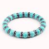 Blue Beaded Bracelet Charm Natural Stone Crystal Septa Stretch Women Bracelets & Bangles Fashion Yoga Jewelry Couple Gifts