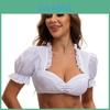 The Munich Oktoberfest Costume White Polyester Traditional Dress For Women