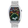 Frank Miura Herrenuhr Macau Glücksspiel Neuauflage Würfel Casino Limited Edition (Regenbogen Metall Schwarz)