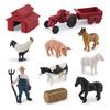 Realistic Pvc Farm Life Scene Model Featuring Shepherd Dog And Farm Animals Toys
