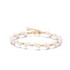 New Style High Quality 14k Gold Filled Beaded Pearl Bracelet Fashion Jewelry for Women